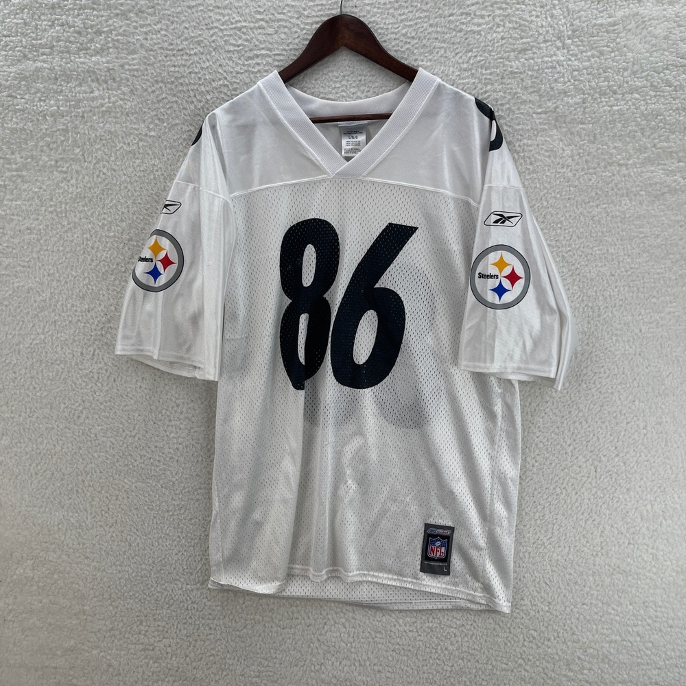 Pittsburgh Steelers Jersey Mens Large Hines Ward #86 Reebok Away Football NFL